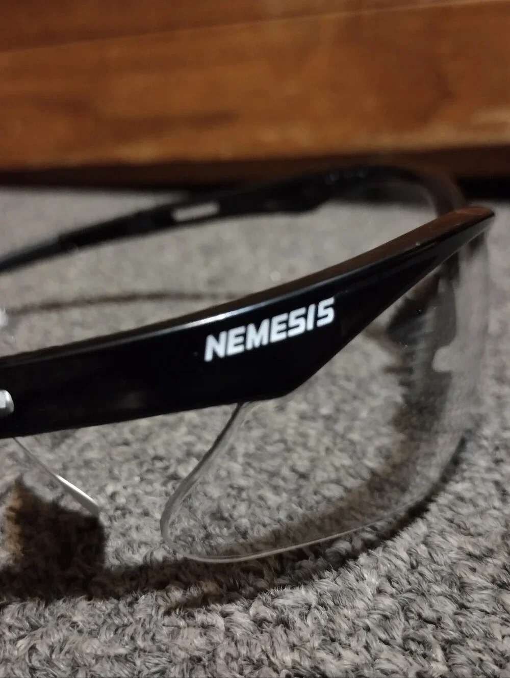 Men’s Black Sunglasses with Clear Lenses